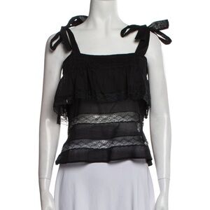 Philosophy di Lorenzo Serafini black lace top